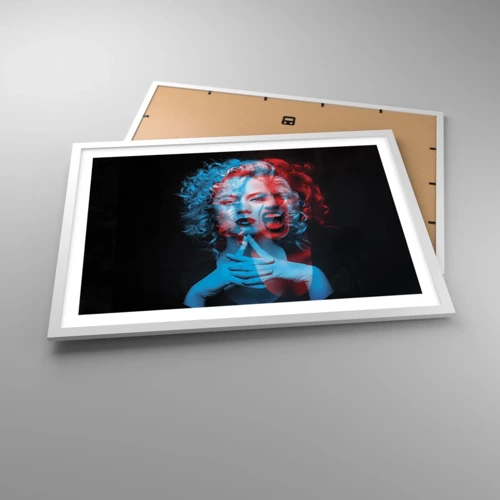 Affiche dans un cadre blanc - Poster - Alter ego - 70x50 cm