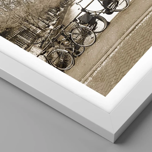 Affiche dans un cadre blanc - Poster - Ambiance hollandaise - 30x40 cm