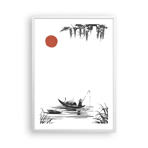 Affiche dans un cadre blanc - Poster - Après-midi asiatique - 50x70 cm