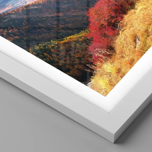 Affiche dans un cadre blanc - Poster - Automne alpin - 30x40 cm