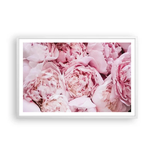 Affiche dans un cadre blanc - Poster - Caliné et parfumé - 91x61 cm