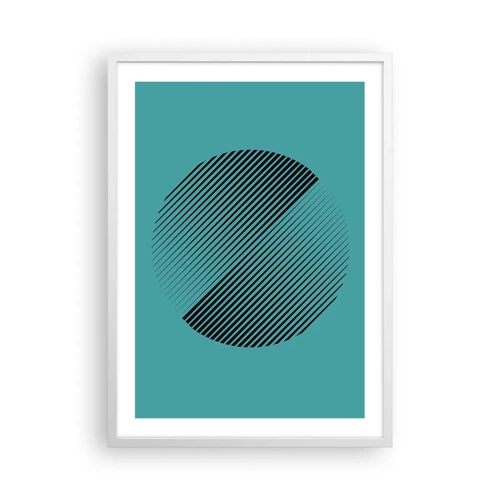 Affiche dans un cadre blanc - Poster - Cercle – une variation géométrique - 50x70 cm
