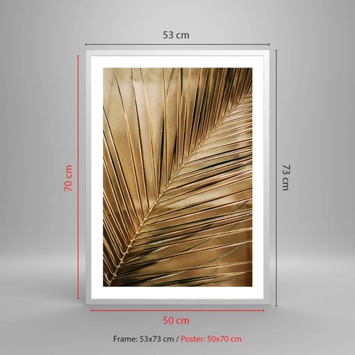 Affiche dans un cadre blanc - Poster - Colonnade naturelle - 50x70 cm