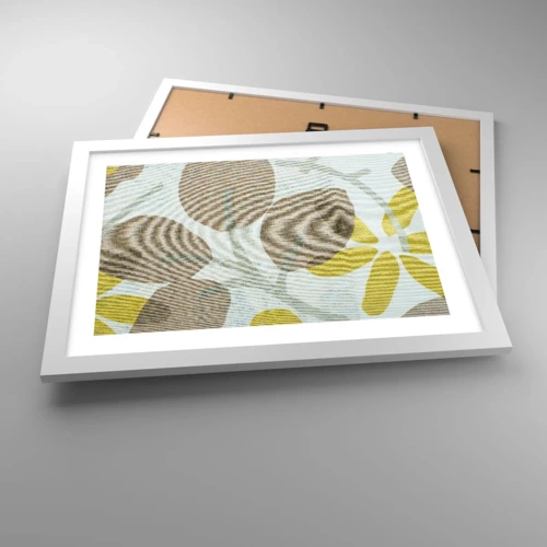 Affiche dans un cadre blanc - Poster - Composition en plein soleil - 40x30 cm