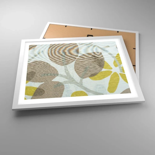 Affiche dans un cadre blanc - Poster - Composition en plein soleil - 50x40 cm