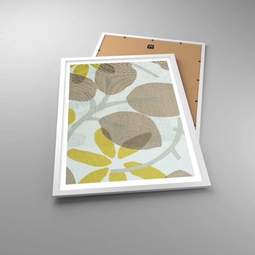 Affiche dans un cadre blanc - Poster - Composition en plein soleil - 50x70 cm