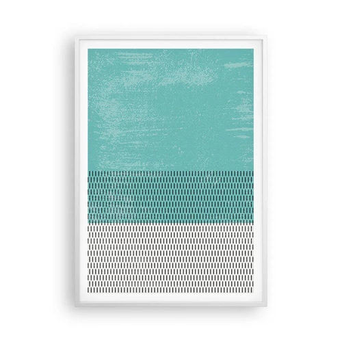 Affiche dans un cadre blanc - Poster - Composition équilibrée - 70x100 cm