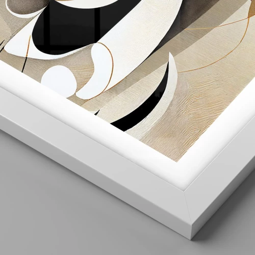 Affiche dans un cadre blanc - Poster - Composition : l'essence des choses - 61x91 cm