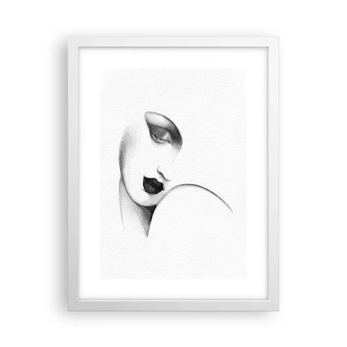 Affiche dans un cadre blanc - Poster - Dans le style de Lempicka - 30x40 cm
