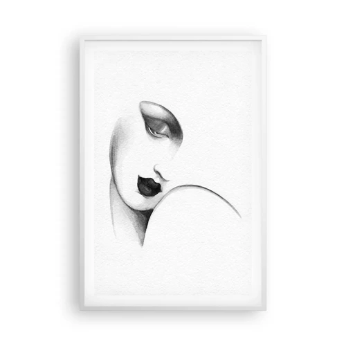 Affiche dans un cadre blanc - Poster - Dans le style de Lempicka - 61x91 cm