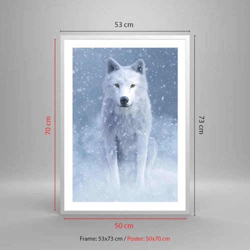 Affiche dans un cadre blanc - Poster - Dans une âme d'hiver - 50x70 cm