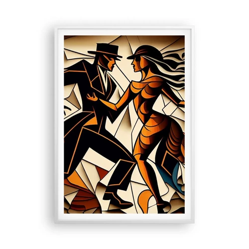 Affiche dans un cadre blanc - Poster - Danse de passion et de volupté - 70x100 cm