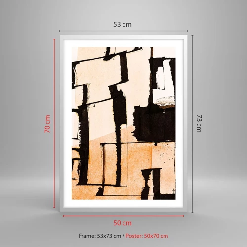 Affiche dans un cadre blanc - Poster - De l’ordre malgré tout - 50x70 cm