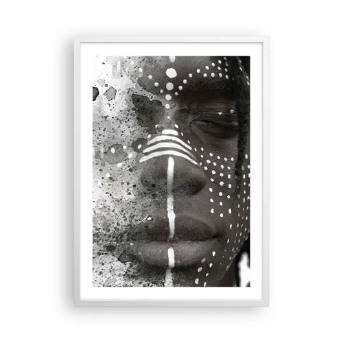 Affiche dans un cadre blanc - Poster - Découvrez l'esprit primal - 50x70 cm