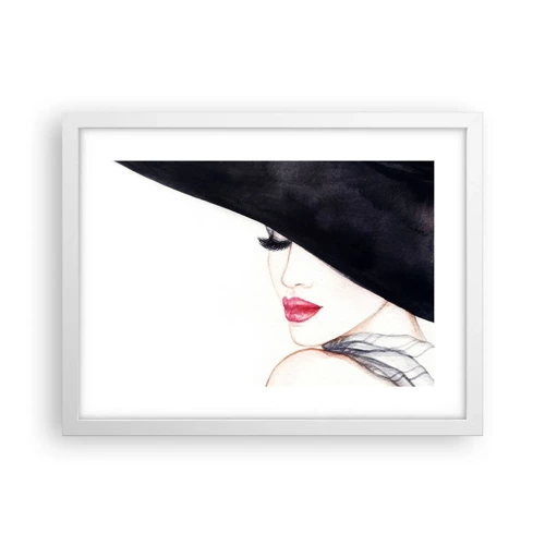 Affiche dans un cadre blanc - Poster - Élégance et sensualité - 40x30 cm