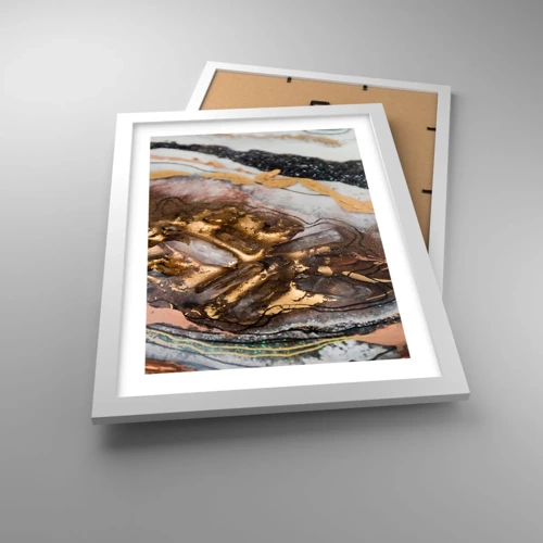 Affiche dans un cadre blanc - Poster - Élément de la terre - 30x40 cm
