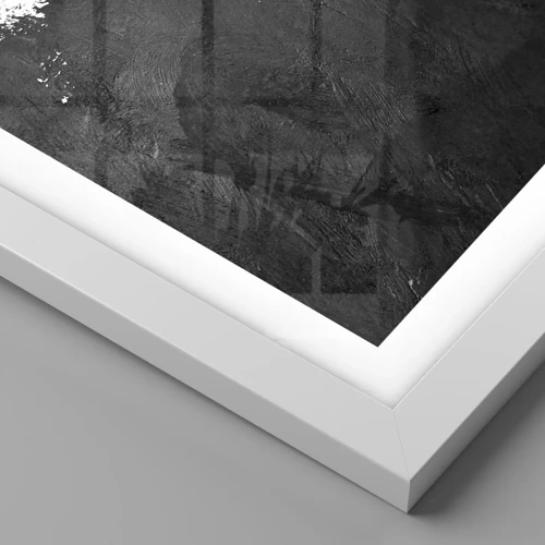 Affiche dans un cadre blanc - Poster - Éléments : terre - 40x40 cm
