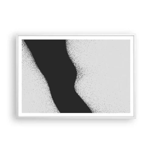 Affiche dans un cadre blanc - Poster - Équilibre fluide - 100x70 cm