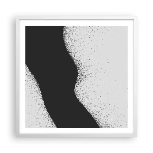Affiche dans un cadre blanc - Poster - Équilibre fluide - 60x60 cm