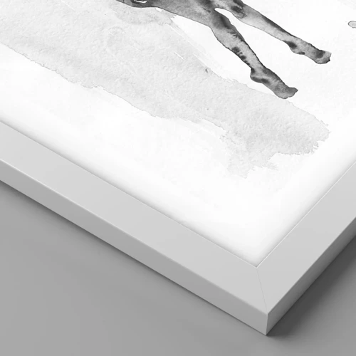 Affiche dans un cadre blanc - Poster - Etude de l'idéal de la féminité - 61x91 cm