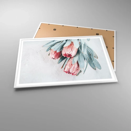 Affiche dans un cadre blanc - Poster - Honte de leur propre beauté - 100x70 cm