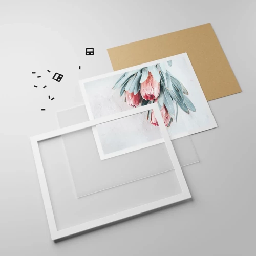 Affiche dans un cadre blanc - Poster - Honte de leur propre beauté - 40x30 cm
