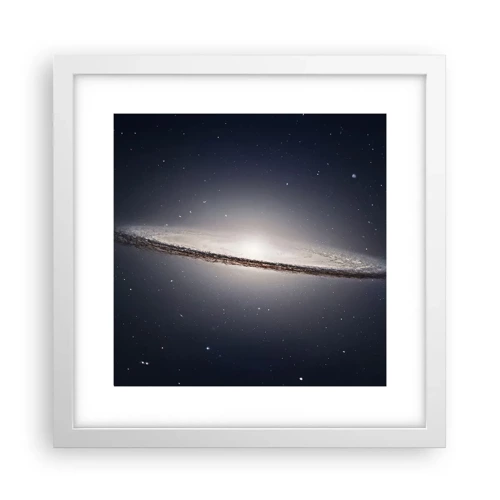 Affiche dans un cadre blanc - Poster - Il y a bien longtemps, dans une galaxie très lointaine… - 30x30 cm