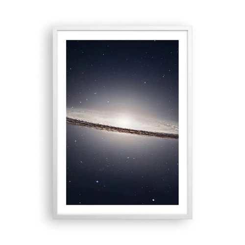 Affiche dans un cadre blanc - Poster - Il y a bien longtemps, dans une galaxie très lointaine… - 50x70 cm