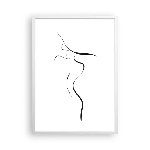 Affiche dans un cadre blanc - Poster - Insaisissable comme une vague - 50x70 cm