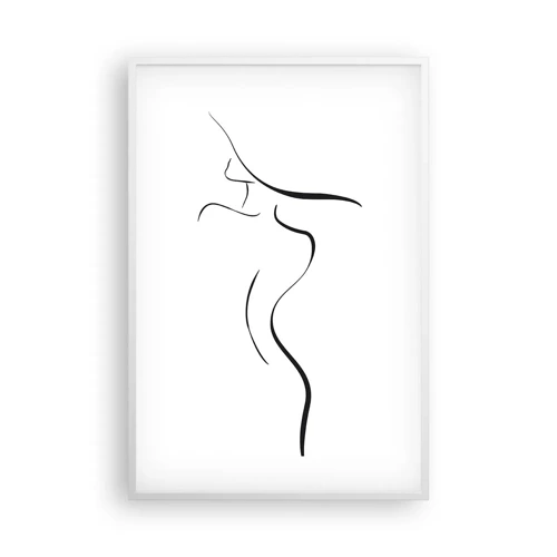 Affiche dans un cadre blanc - Poster - Insaisissable comme une vague - 61x91 cm