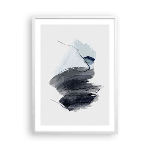Affiche dans un cadre blanc - Poster - Intensité et mouvement - 50x70 cm