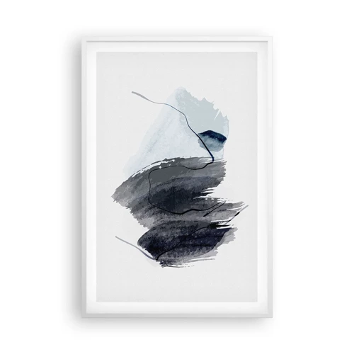 Affiche dans un cadre blanc - Poster - Intensité et mouvement - 61x91 cm