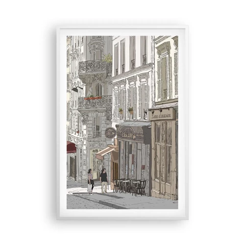 Affiche dans un cadre blanc - Poster - Joie de la ville - 61x91 cm
