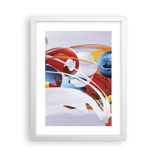 Affiche dans un cadre blanc - Poster - La danse des éléments - 30x40 cm
