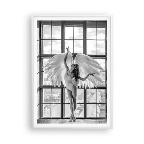 Affiche dans un cadre blanc - Poster - La ville des anges? - 70x100 cm