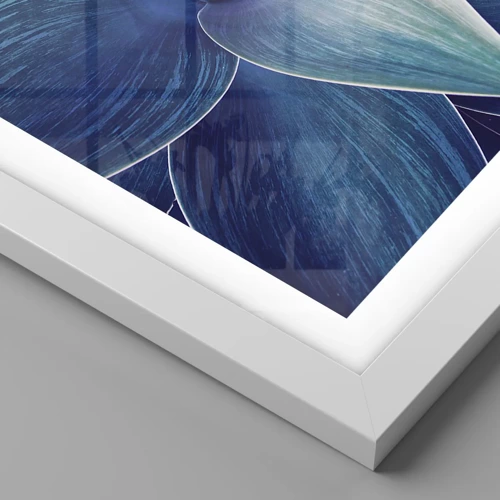 Affiche dans un cadre blanc - Poster - Le bleu du ciel - 50x70 cm