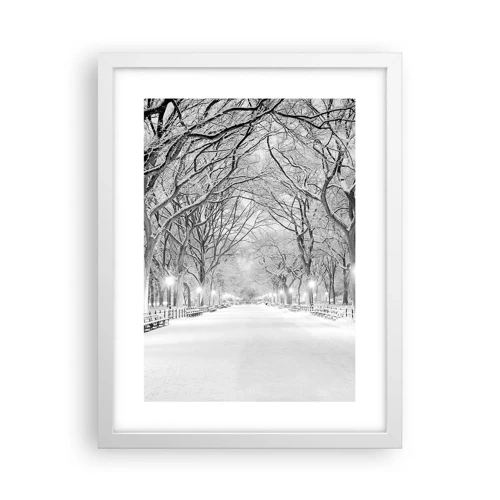 Affiche dans un cadre blanc - Poster - Les quatres saisons – l’hiver - 30x40 cm