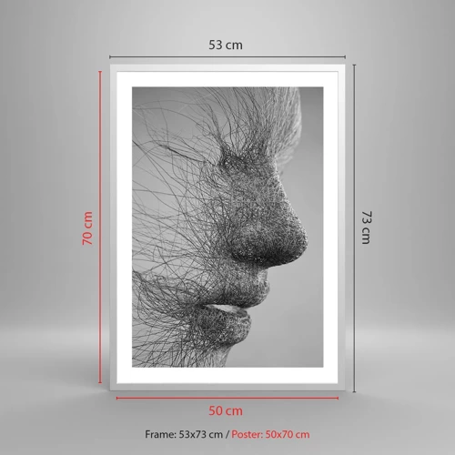 Affiche dans un cadre blanc - Poster - L'esprit du vent - 50x70 cm