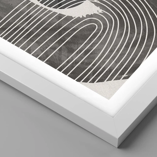 Affiche dans un cadre blanc - Poster - L'ovale gagne - 40x30 cm