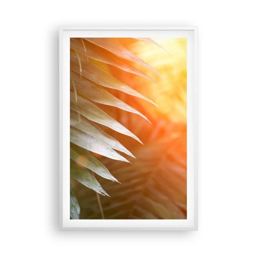 Affiche dans un cadre blanc - Poster - Matinée dans la jungle - 61x91 cm
