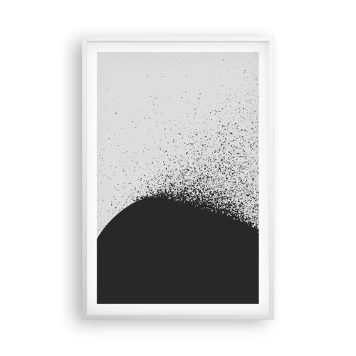 Affiche dans un cadre blanc - Poster - Mouvement des molécules - 61x91 cm