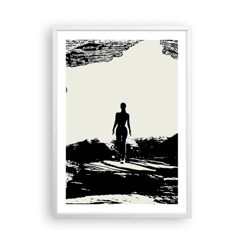 Affiche dans un cadre blanc - Poster - Nouveau look - 50x70 cm