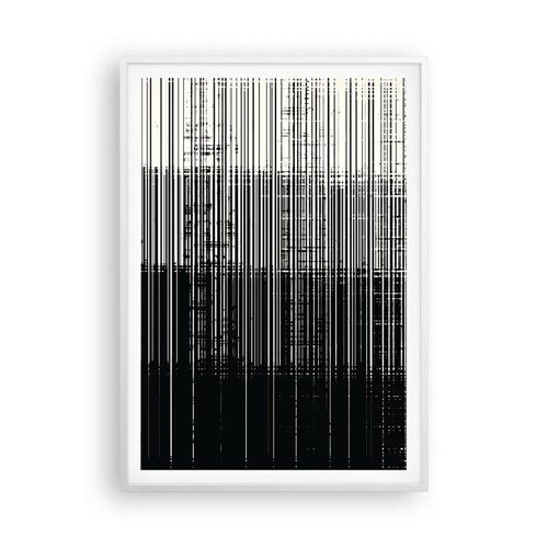 Affiche dans un cadre blanc - Poster - Ondes et vibrations - 70x100 cm