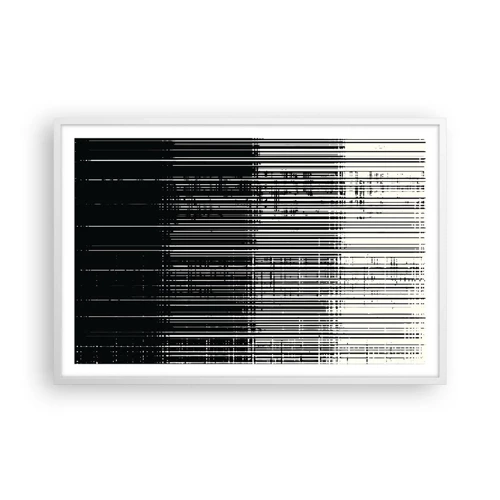 Affiche dans un cadre blanc - Poster - Ondes et vibrations - 91x61 cm