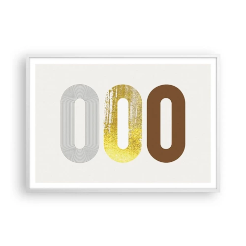 Affiche dans un cadre blanc - Poster - Ooo! - 100x70 cm