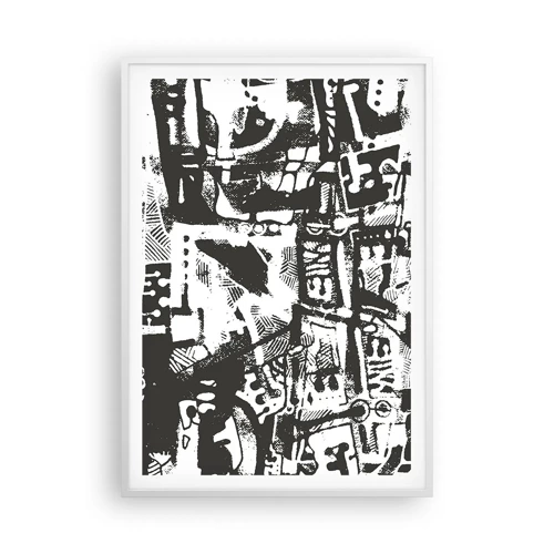 Affiche dans un cadre blanc - Poster - Ordre ou chaos? - 70x100 cm