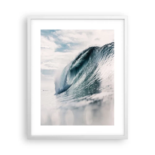 Affiche dans un cadre blanc - Poster - Pic d'eau - 40x50 cm