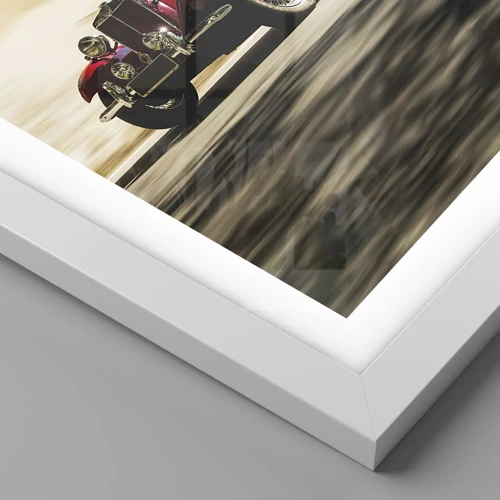 Affiche dans un cadre blanc - Poster - Plus belle que Nike de Samothrace - 40x50 cm