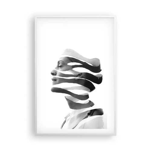 Affiche dans un cadre blanc - Poster - Portrait surréaliste - 61x91 cm