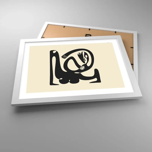 Affiche dans un cadre blanc - Poster - Presque du Picasso - 40x30 cm